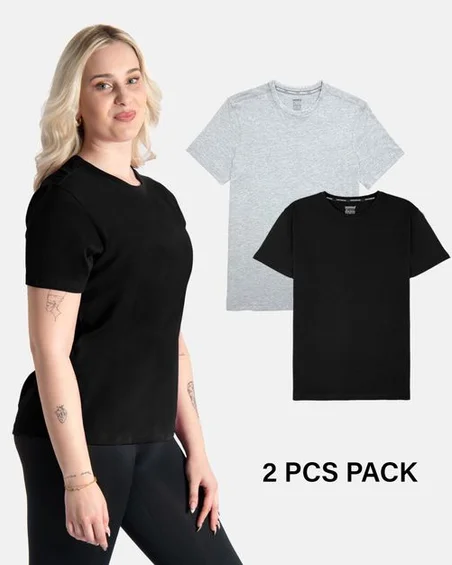Majica s okruglim izrezom od mekane pamuka – Paket 2 kom.