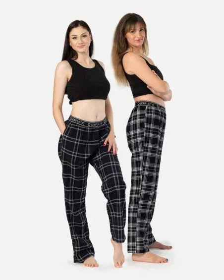 Leafletic Ladies 2 Pcs Pack Flannel Soft Lounge Pajama