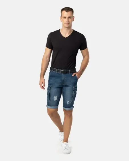 Pantoneclo Men's Denim Shorts