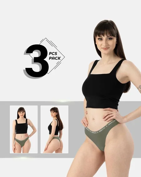 Brazilian gaćice od najlona i elastana – Pakiranje od 3