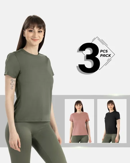 Second-skin majica od najlona i elastana – Paket 3 kom.