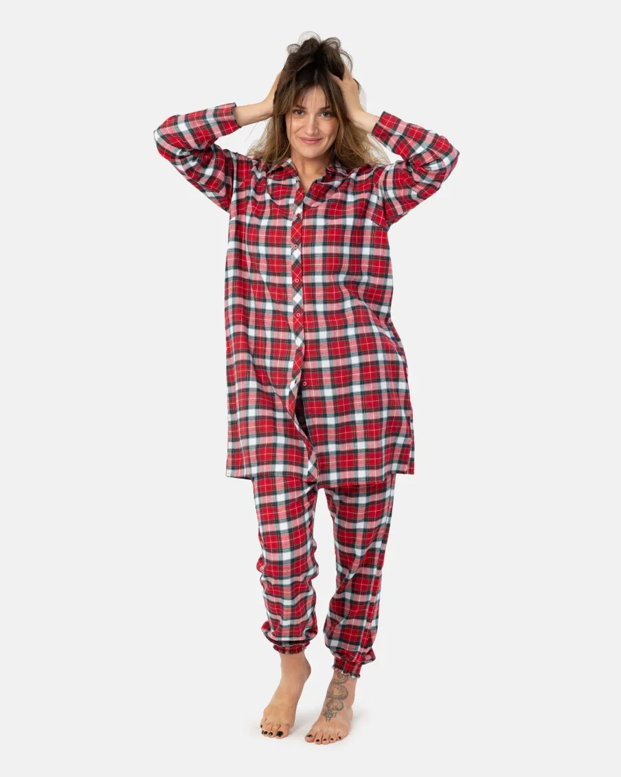 Image 5 of - ladies-flannel-top-bottom-set-1jpg