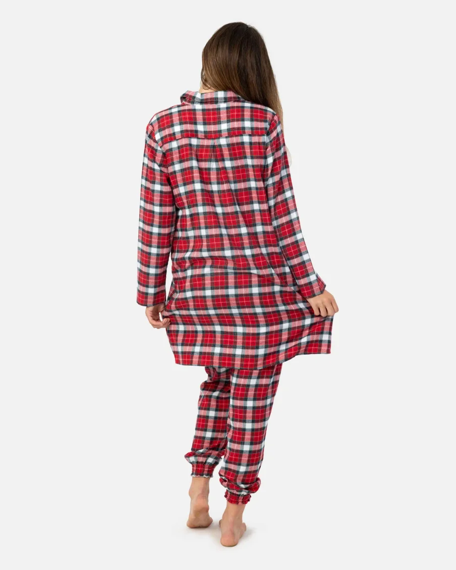 Image 2 of - ladies-flannel-top-bottom-set-4jpg