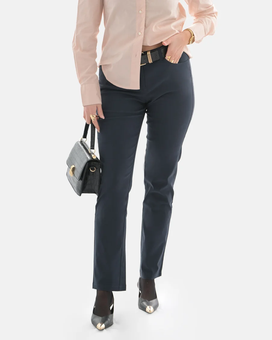 Image 4 of - ladiestrousernavy4jpg