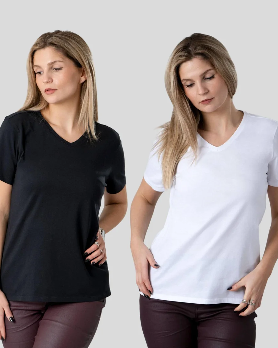 Image 4 of - ladiestshirtmpk2024081blackwhite2jpg