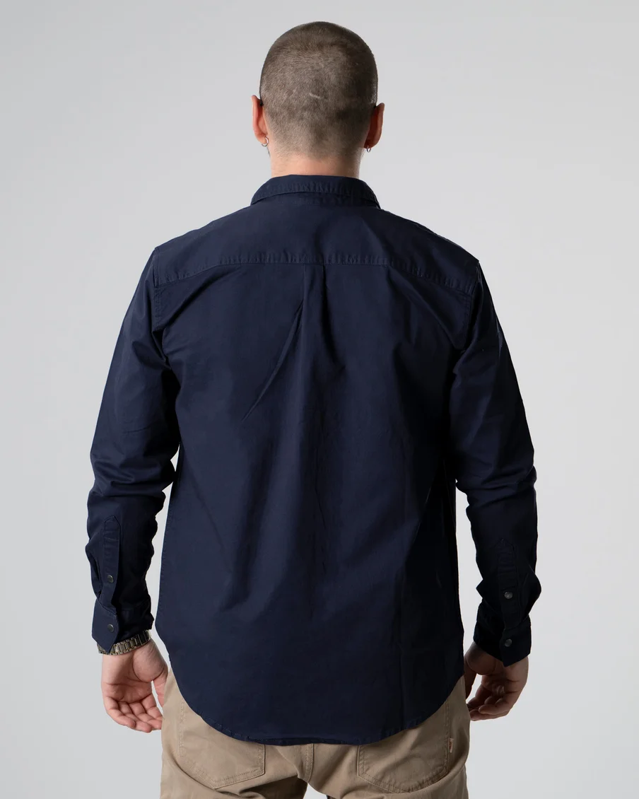 Image 3 of - mencottonshirtnevy3jpg