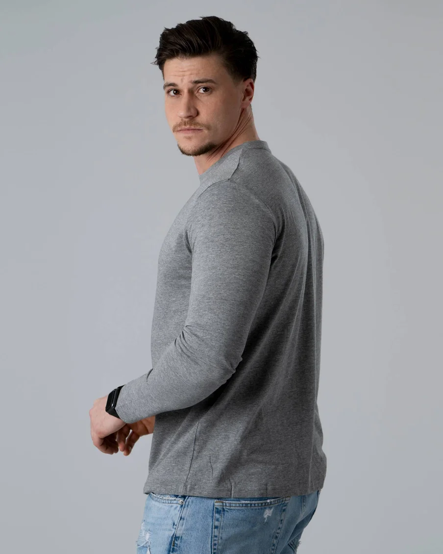 Image 10 of - mens3piecepacklongsleevetshirtsgray3jpg
