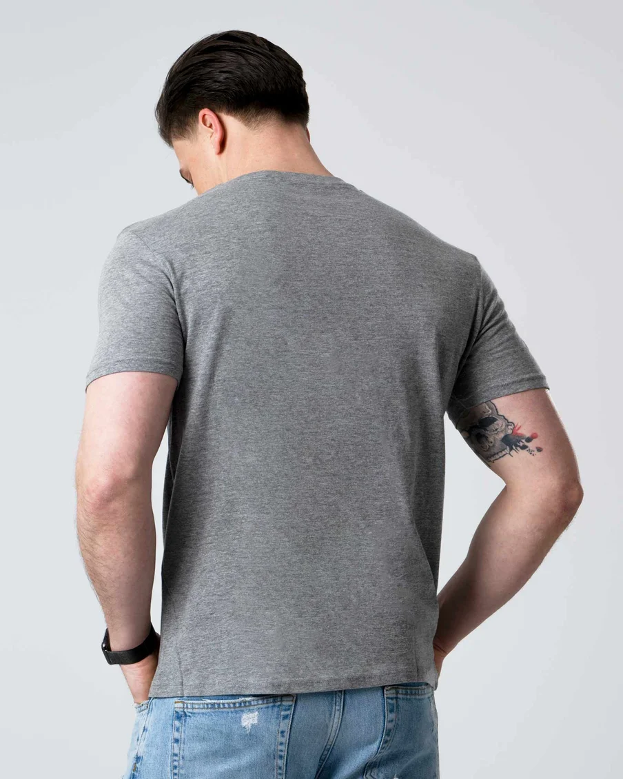 Image 4 of - mens3piecepackshortsleevetshirtsgrey3jpg