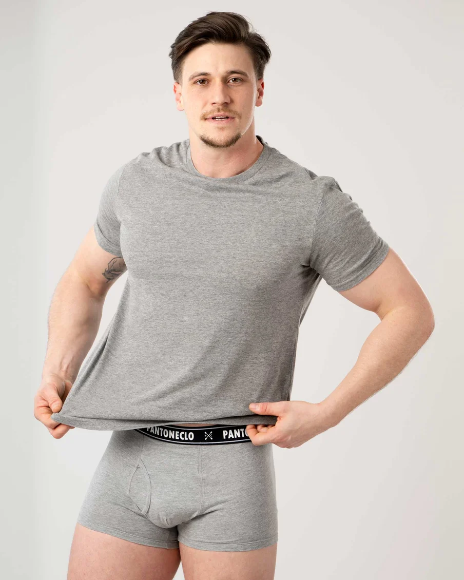 Image 4 of - mensboxer5pcspackdkgrey1jpg