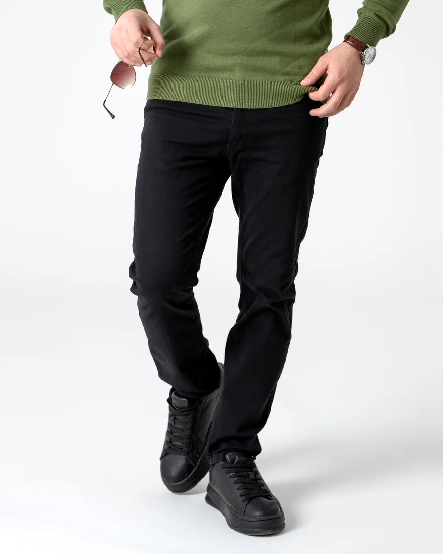 Image 1 of - menschinotrouserpantsblack3jpg