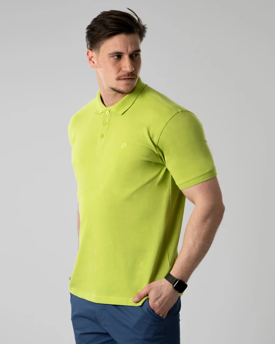 Image 6 of - menspoloshirtlime2jpg