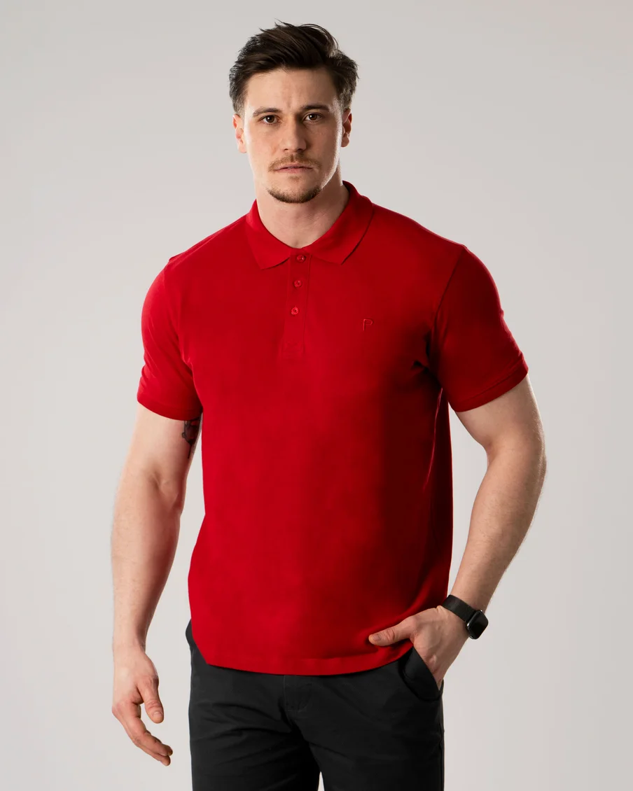 Image 3 of - menspoloshirtred1jpg