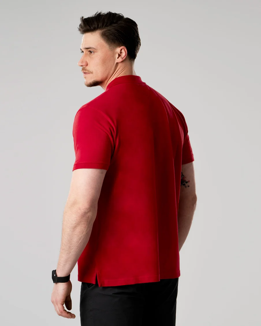 Image 5 of - menspoloshirtred5jpg