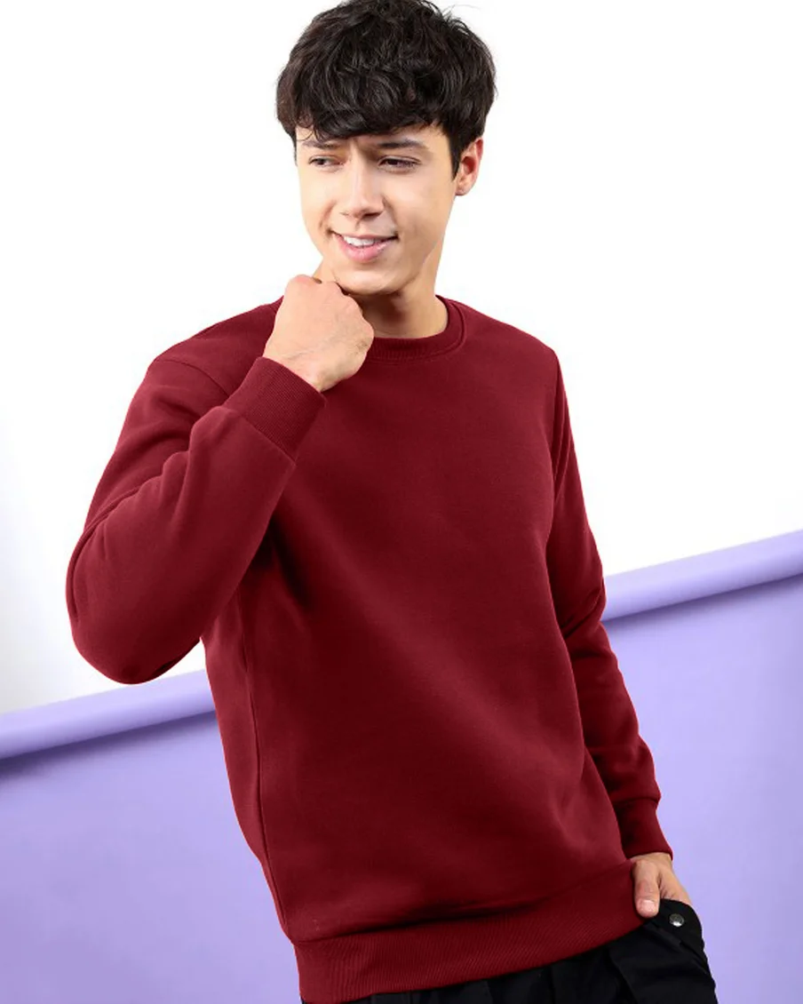 Image 2 of - pompeianredmenroundnecksweatshirt2jpg