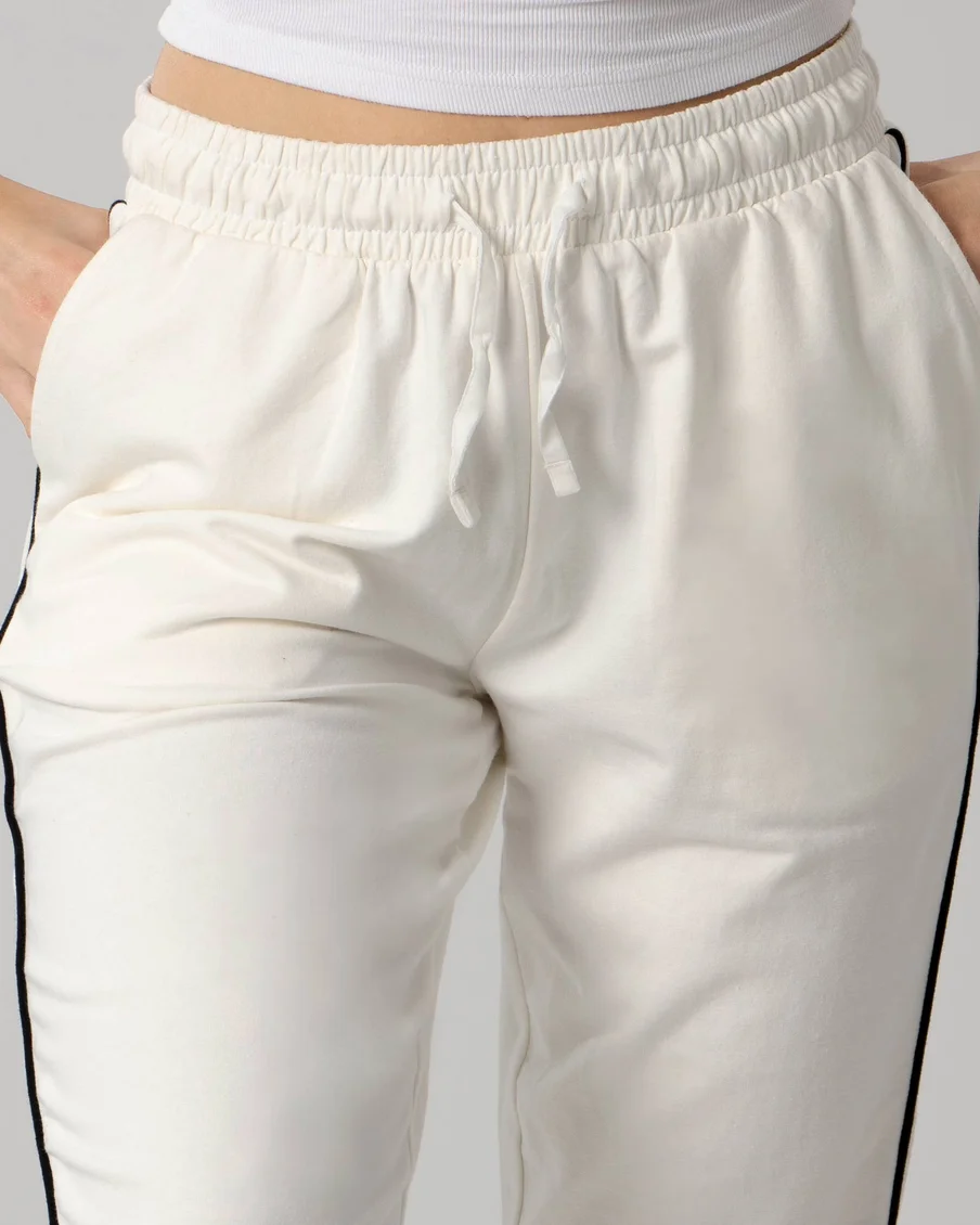 Image 2 of - womenknitjoggerwhite4jpg