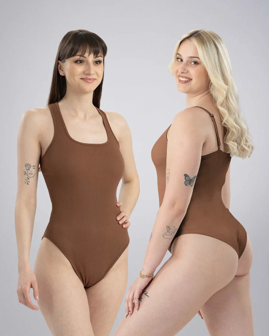 Image 3 of - ladiesbodysuitbrownchina4jpg