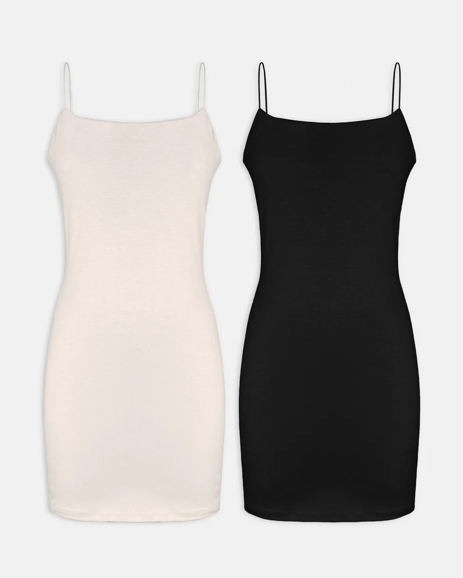 Image 2 of - ladiesdressblackbeige2jpg