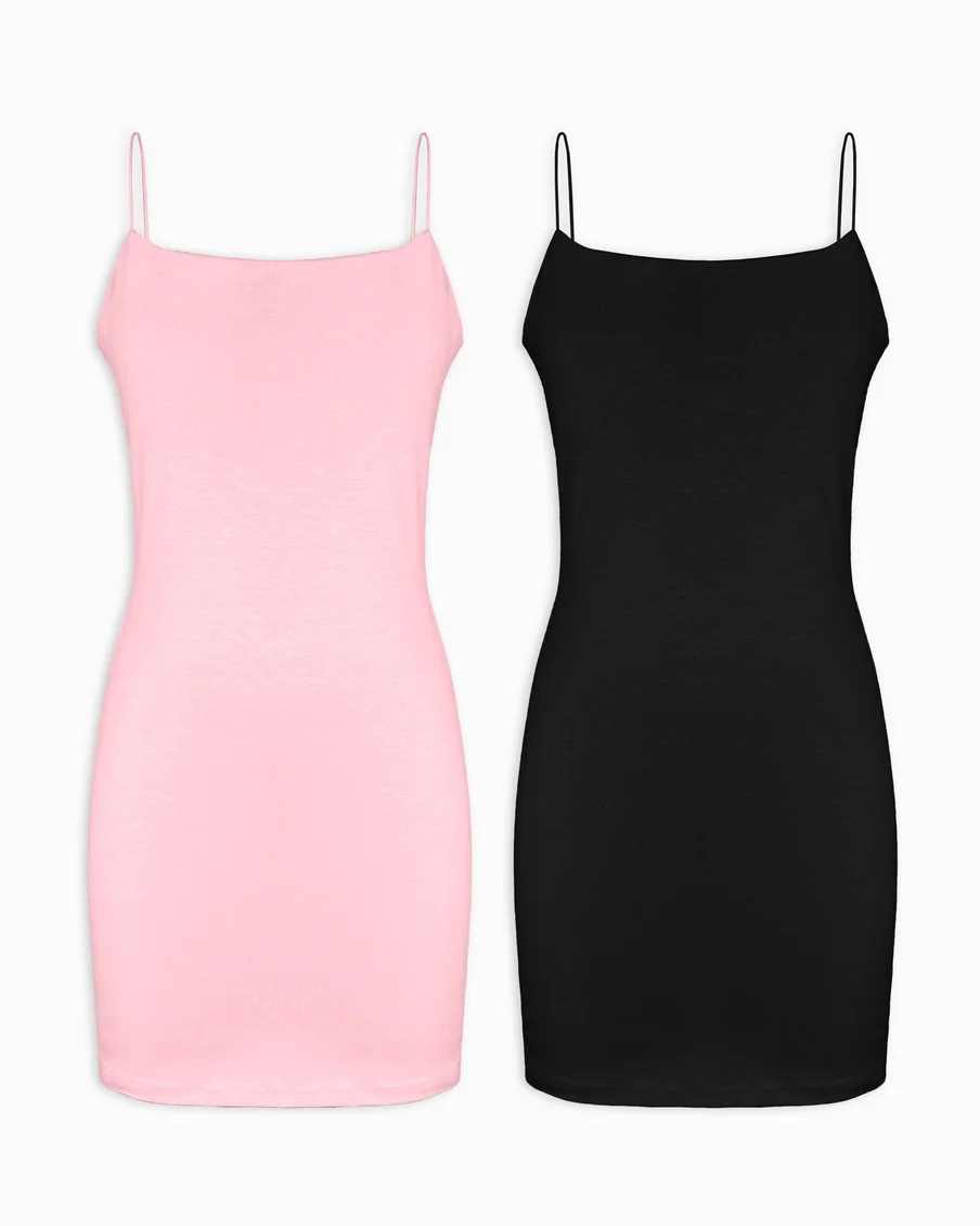 Image 2 of - ladiesdressblackpink2jpg