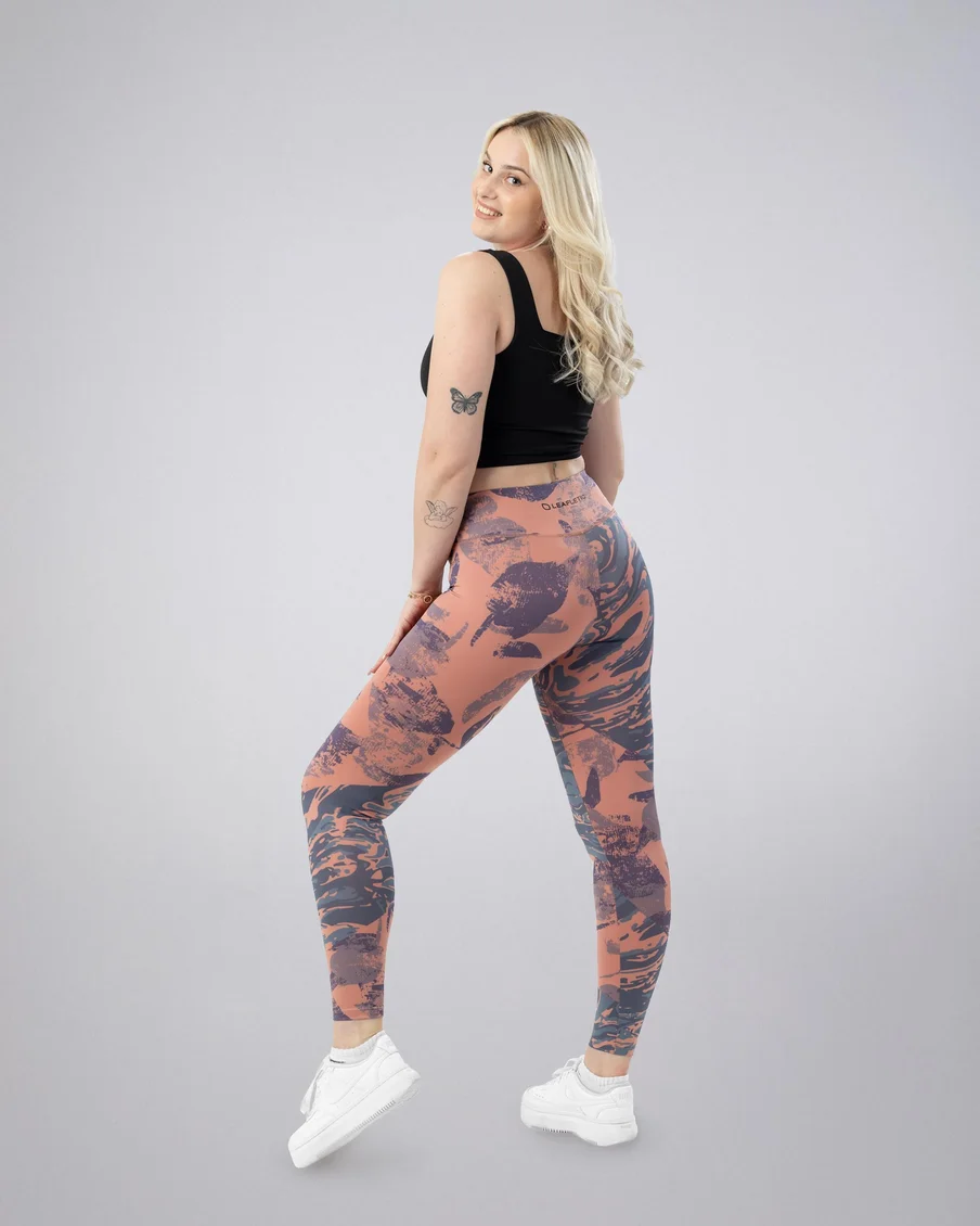 Image 3 of - ladiesleggingashroseprinted3jpg