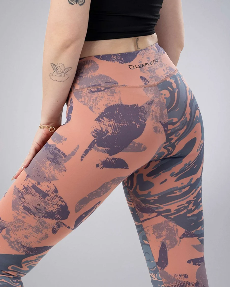Image 5 of - ladiesleggingashroseprinted5jpg