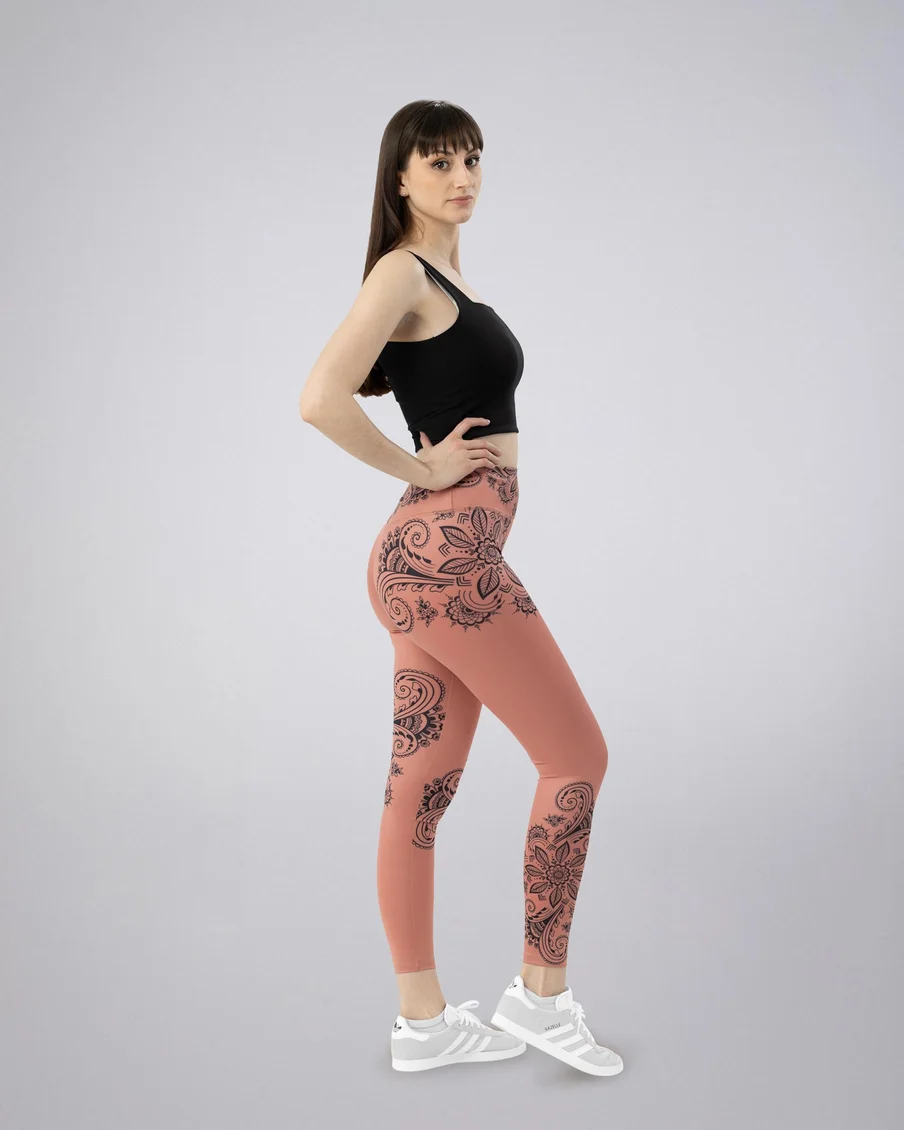 Image 2 of - ladiesleggingashroseprinteddesign2jpg