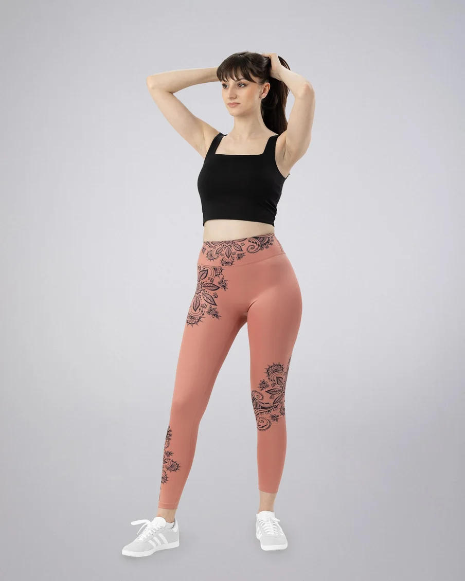 Image 3 of - ladiesleggingashroseprinteddesign3jpg
