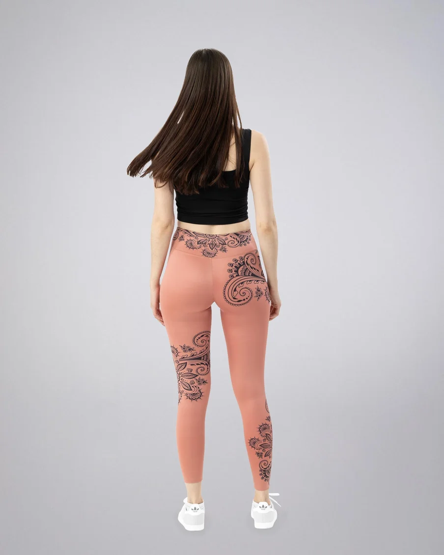 Image 4 of - ladiesleggingashroseprinteddesign4jpg