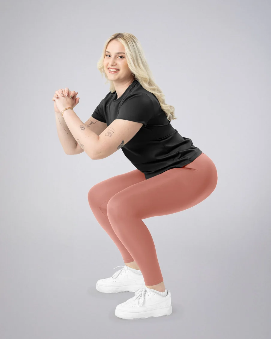 Image 3 of - ladiesleggingashrosesolid3jpg