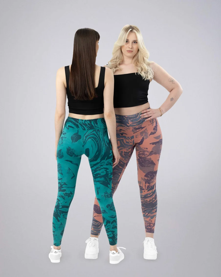 Image 4 of - ladiesleggingbayouashroseprinted5jpg