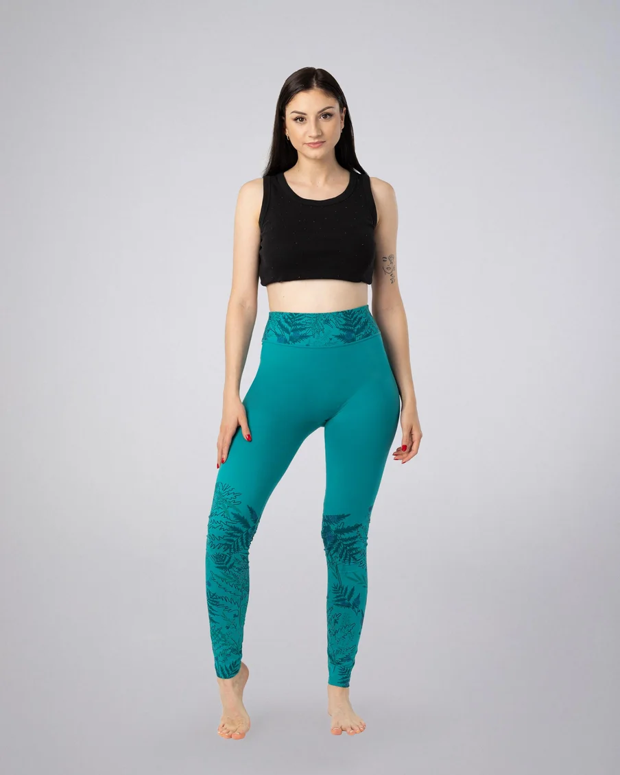 Image 1 of - ladiesleggingbayouleafprinted1jpg