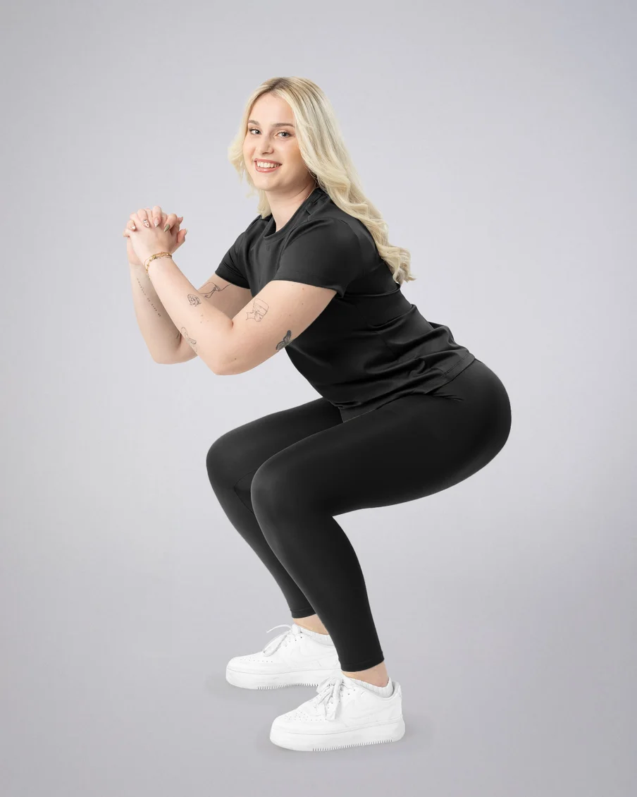 Image 2 of - ladiesleggingblacksolid3jpg