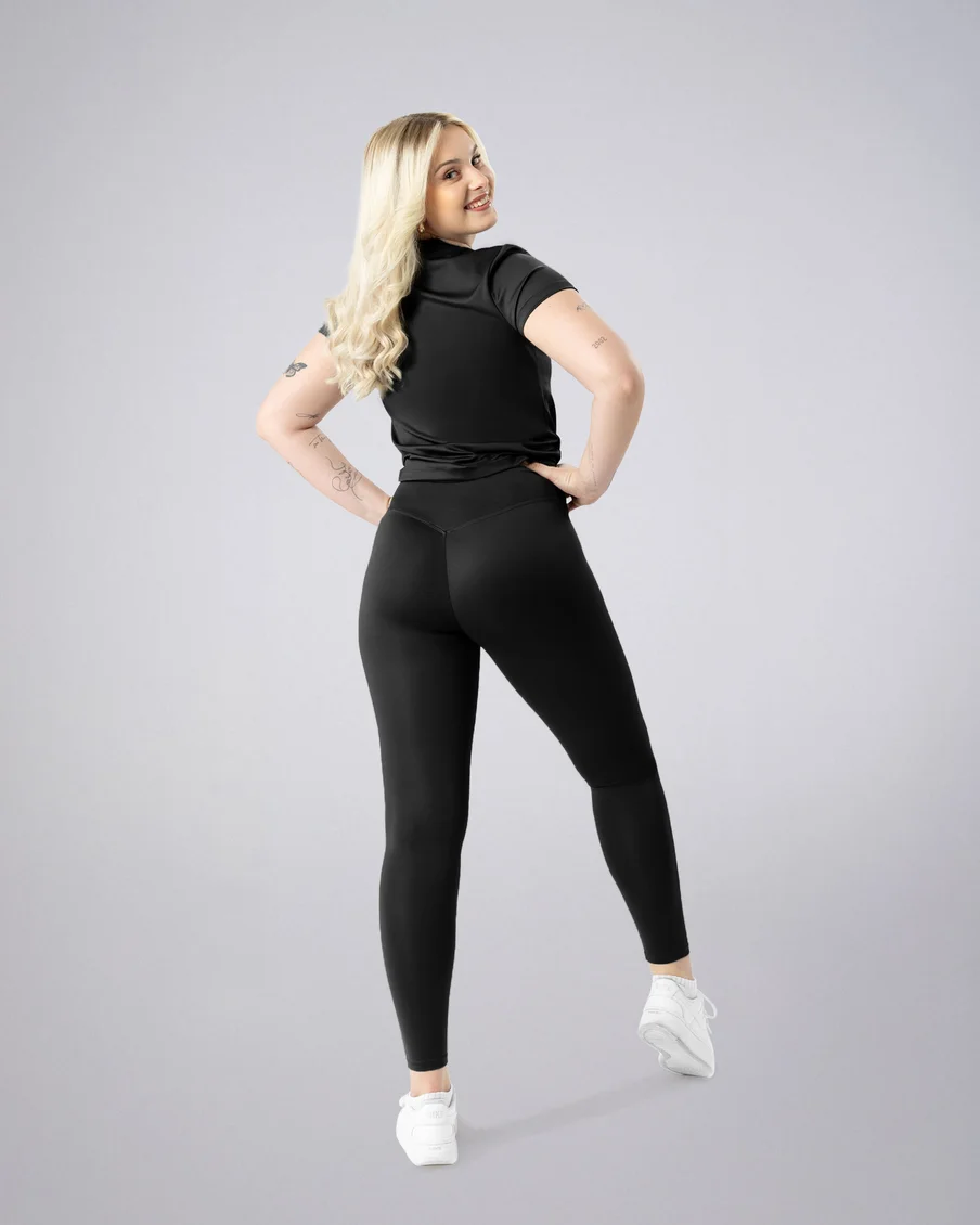Image 4 of - ladiesleggingblacksolid4jpg