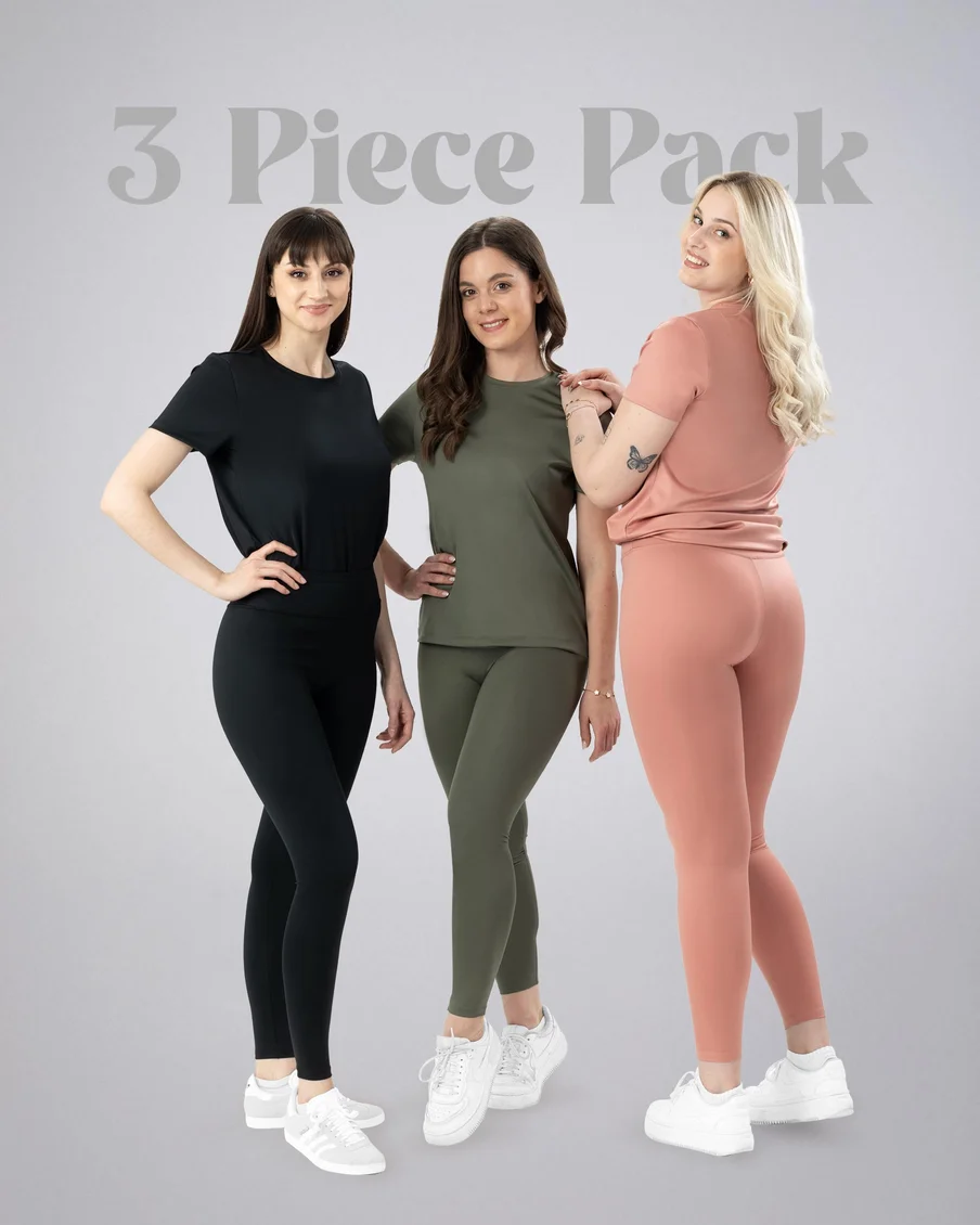 Image 1 of - ladiesleggingmulledbasilashroseblacksolid1jpg