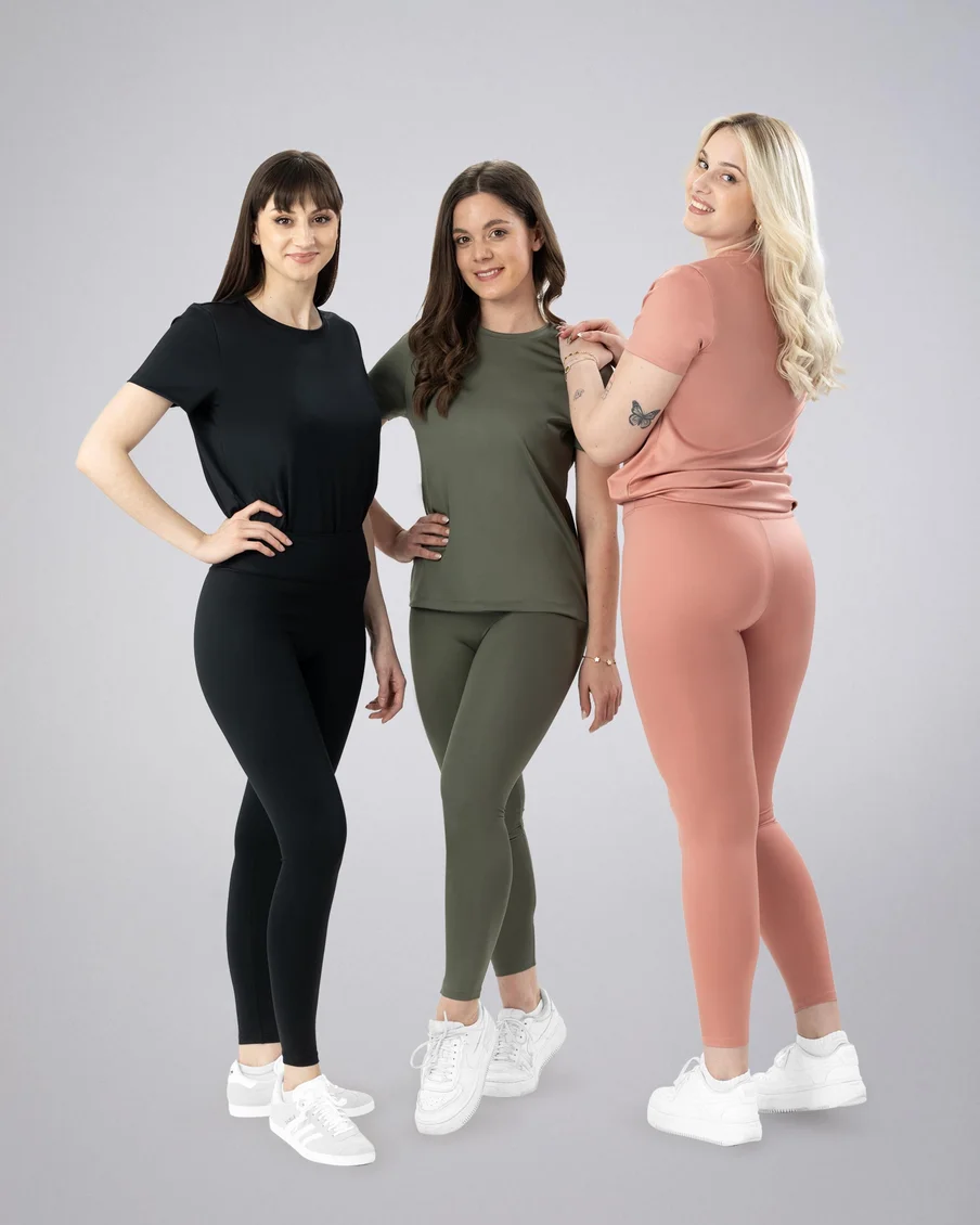 Image 5 of - ladiesleggingmulledbasilashroseblacksolid5jpg