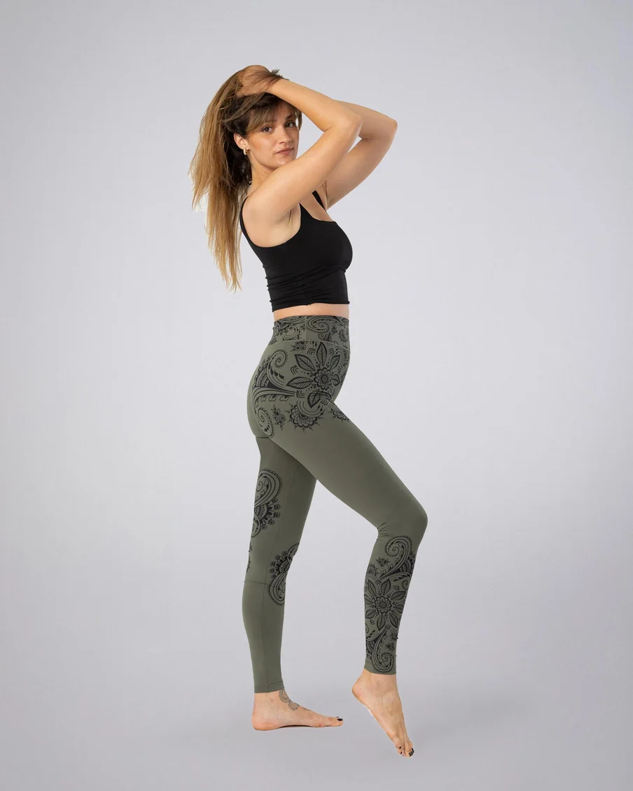 Image 2 of - ladiesleggingmulledbasilprinteddesign2jpg