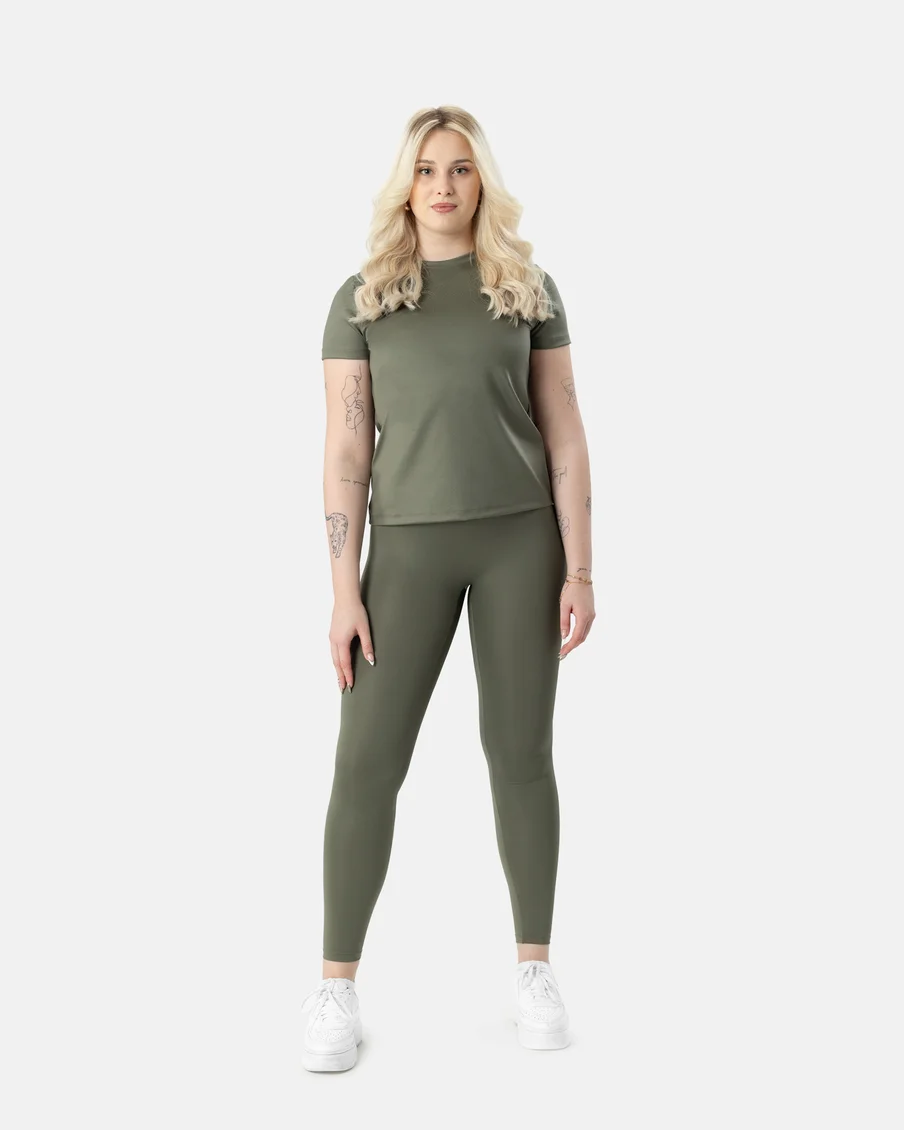 Image 1 of - ladiesleggingmulledbasilsolid1jpg