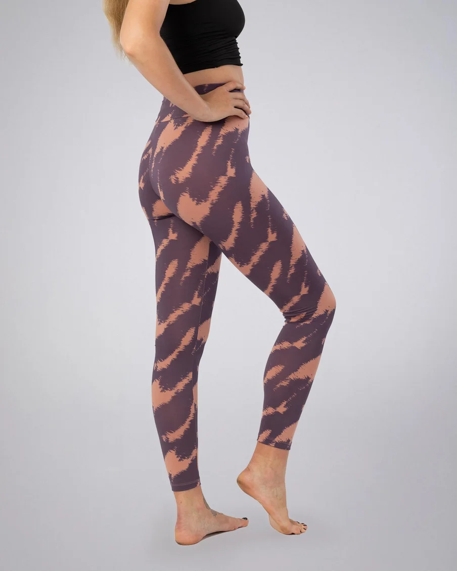 Image 5 of - ladiesleggingpinklilacaopprinteddesign5jpg