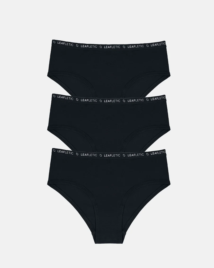 Image 4 of - ladiesmidrisehipstersbriefcottonblackun2jpg