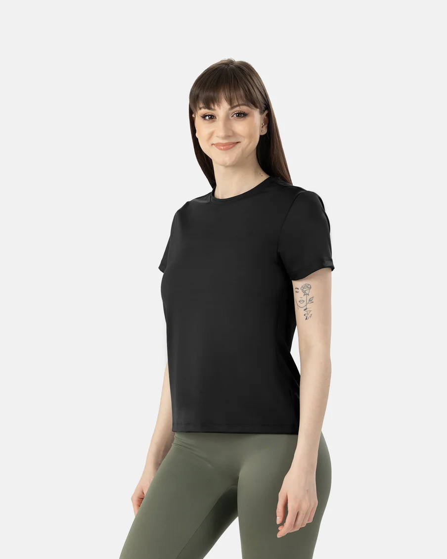 Image 4 of - ladiesregularlengthteebasilblack6jpg