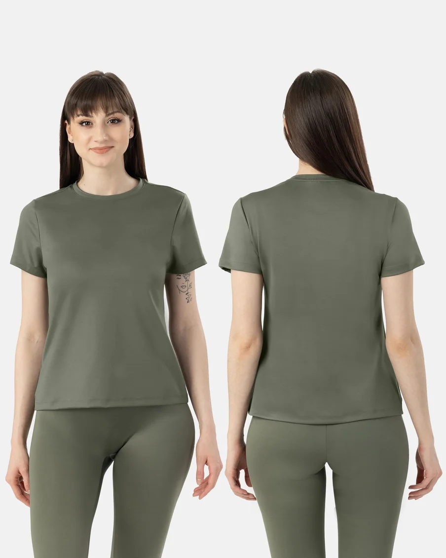 Image 3 of - ladiesregularlengthteemodalspandex3p3jpg