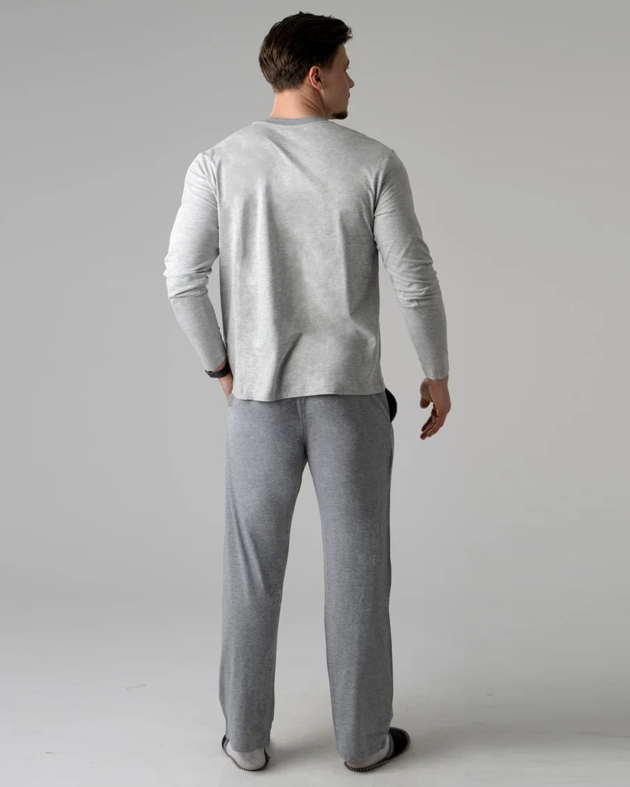 Image 2 of - menslongpjsetltgreydkgrey4jpg