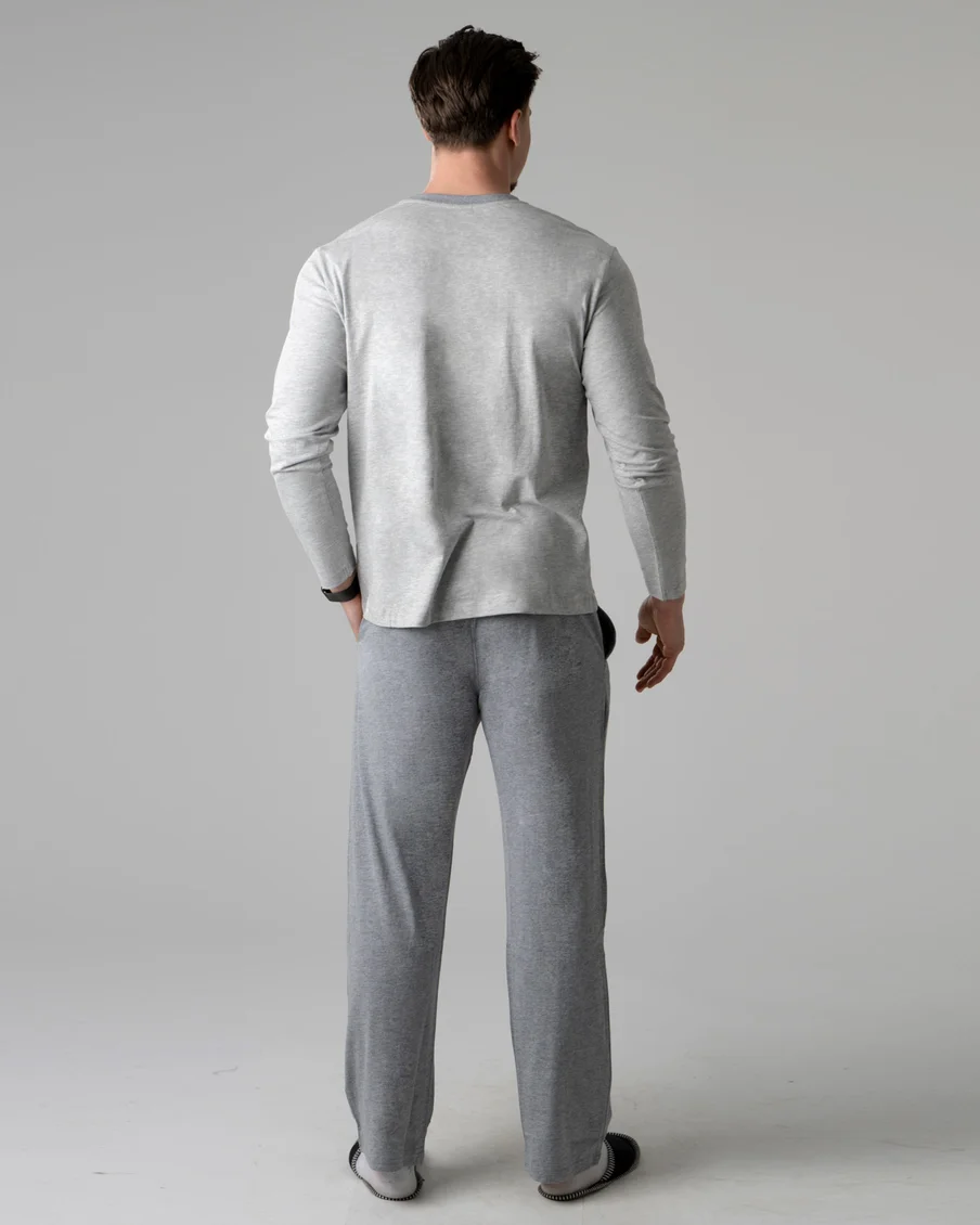 Image 6 of - menslongpjsetltgreydkgrey6jpg