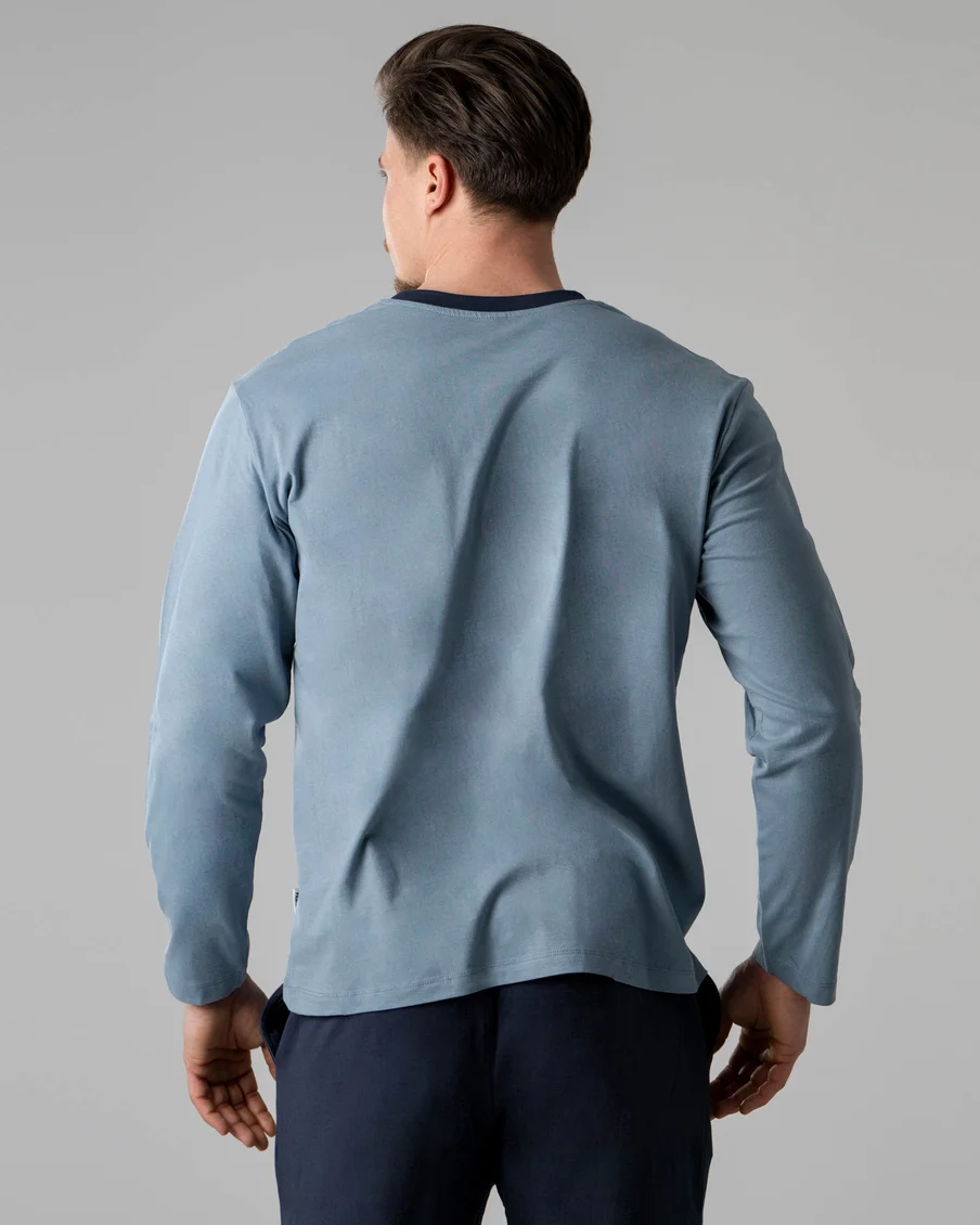 Image 6 of - menslongpjsetpeacoatnavy4jpg