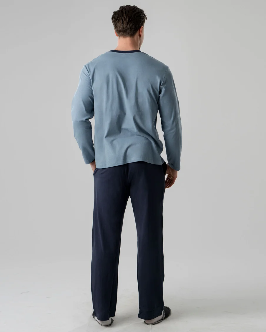 Image 2 of - menslongpjsetpeacoatnavy6jpg