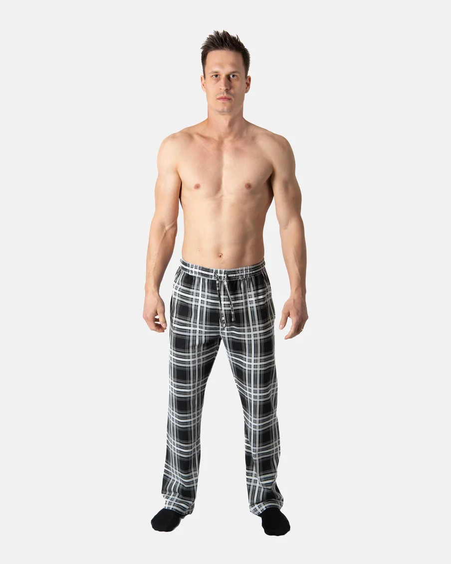 Image 4 of - mensnightwearpantblackgrey4jpg