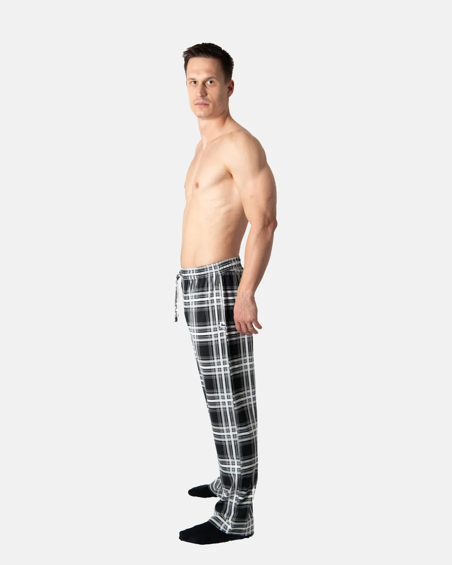 Image 5 of - mensnightwearpantblackgrey5jpg