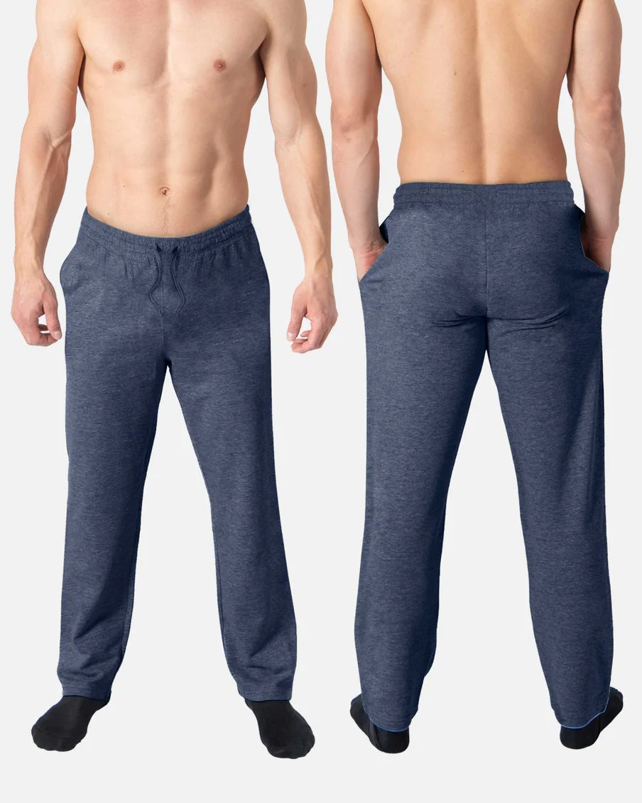 Image 7 of - mensnightwearpantnavyblue7jpg