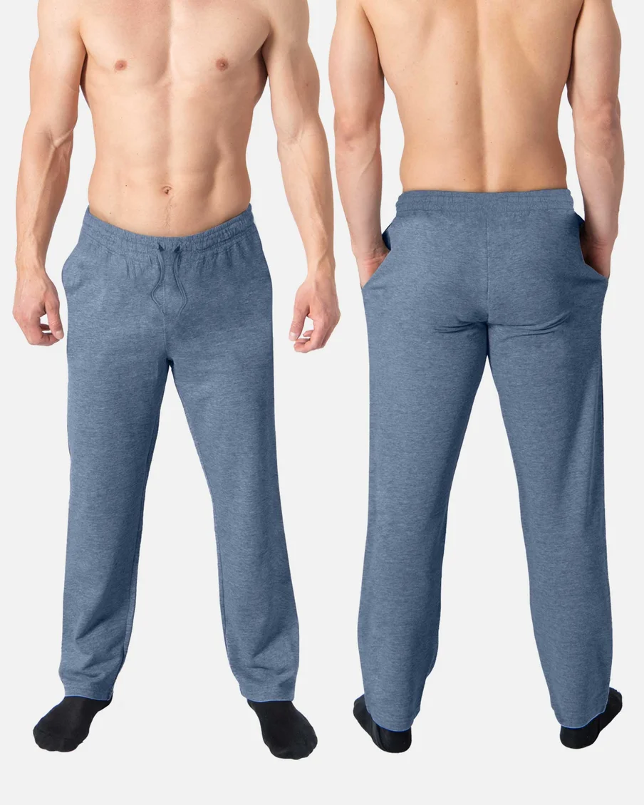 Image 8 of - mensnightwearpantnavyblue8jpg