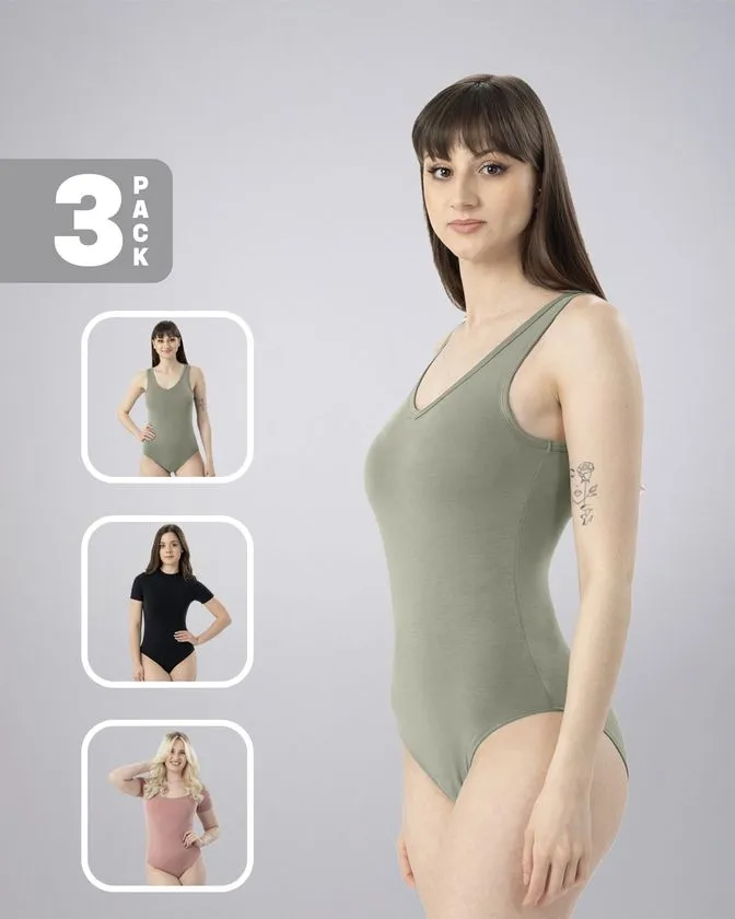 Ženski bodiji - Pakiranje od 3