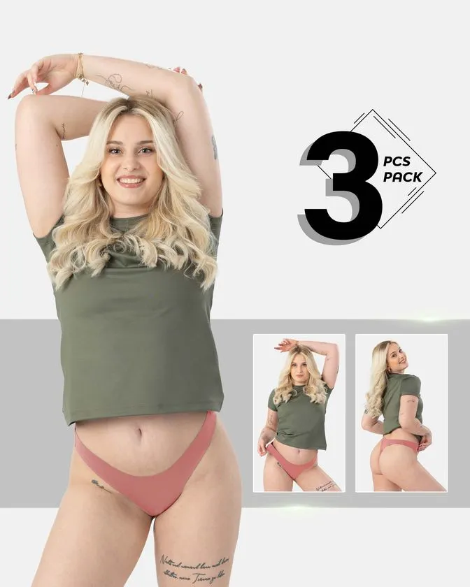 Brazilian gaćice od najlona i elastana – Pakiranje od 3